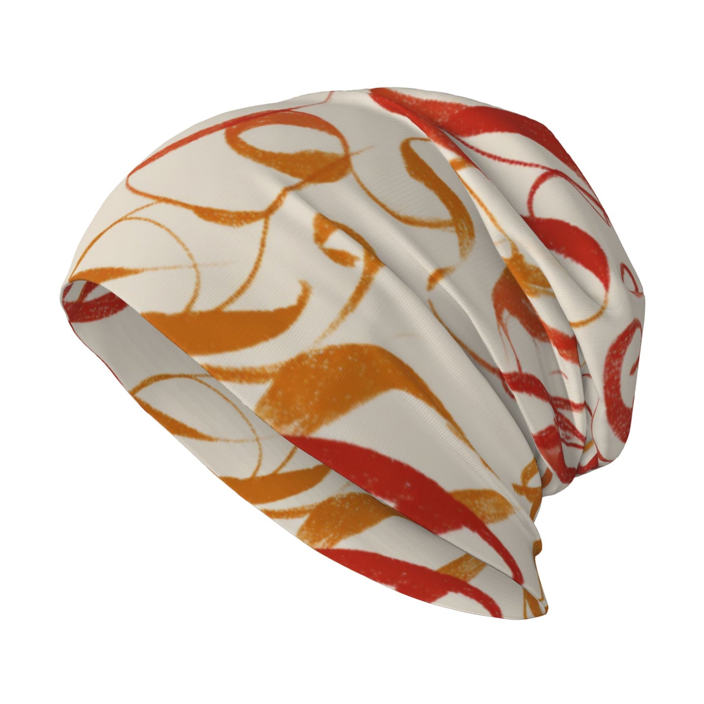 Abstract Graffiti Art Knitted Beanie | Double-Layer Artistic Streetwear Hat