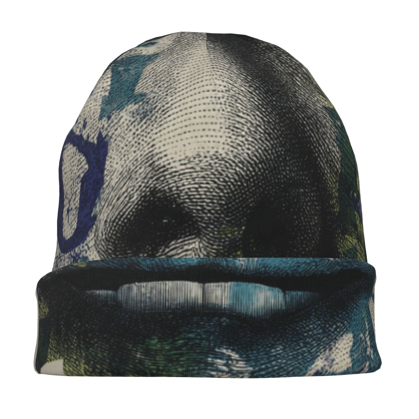 Double-layer knitted hat with personalized pattern