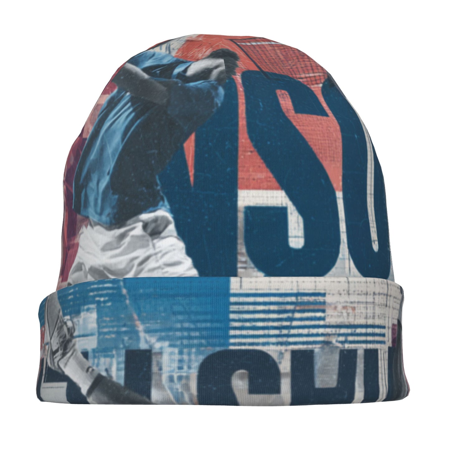Basketball Sport Style Knitted Beanie for Adults | Double-Layer Warm Streetwear Hat